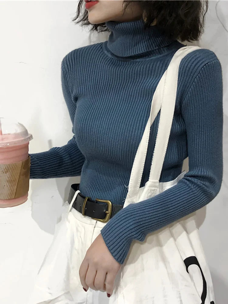 Women's Sweater | Turtleneck, Long Sleeves | Warm Fall Winter