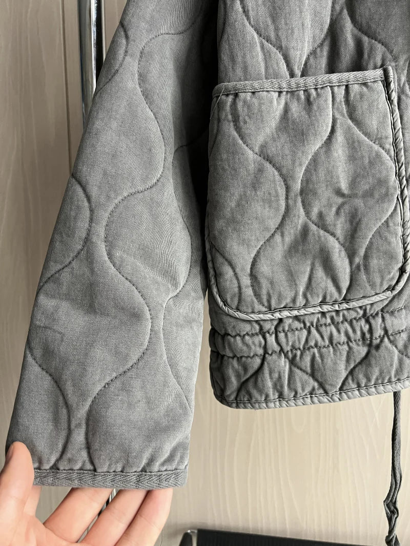 Women's Jacket | Vintage Rayon, High Collar