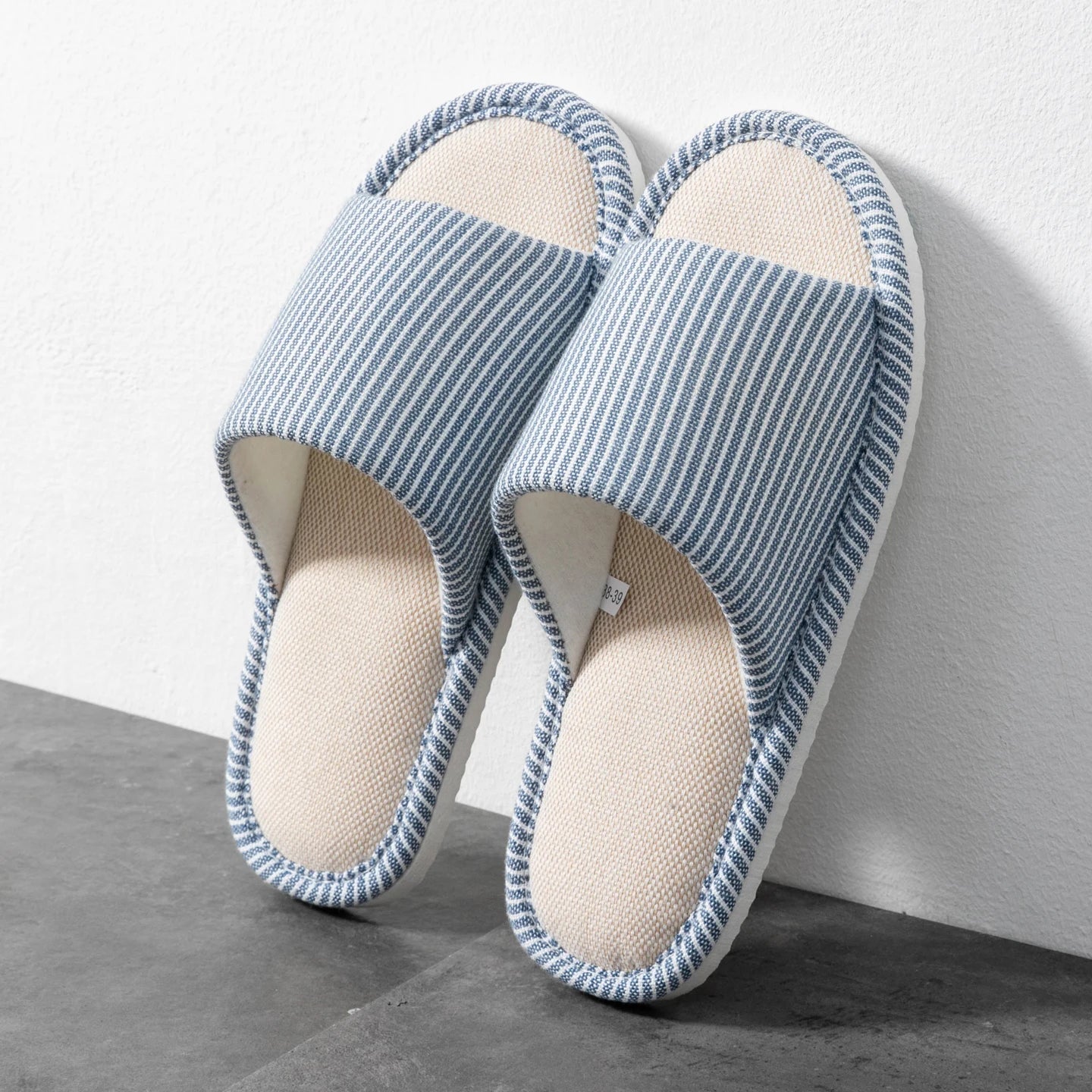 Men's Slippers | Breathable Linen, Slip-On, Open Toe | Spring Summer