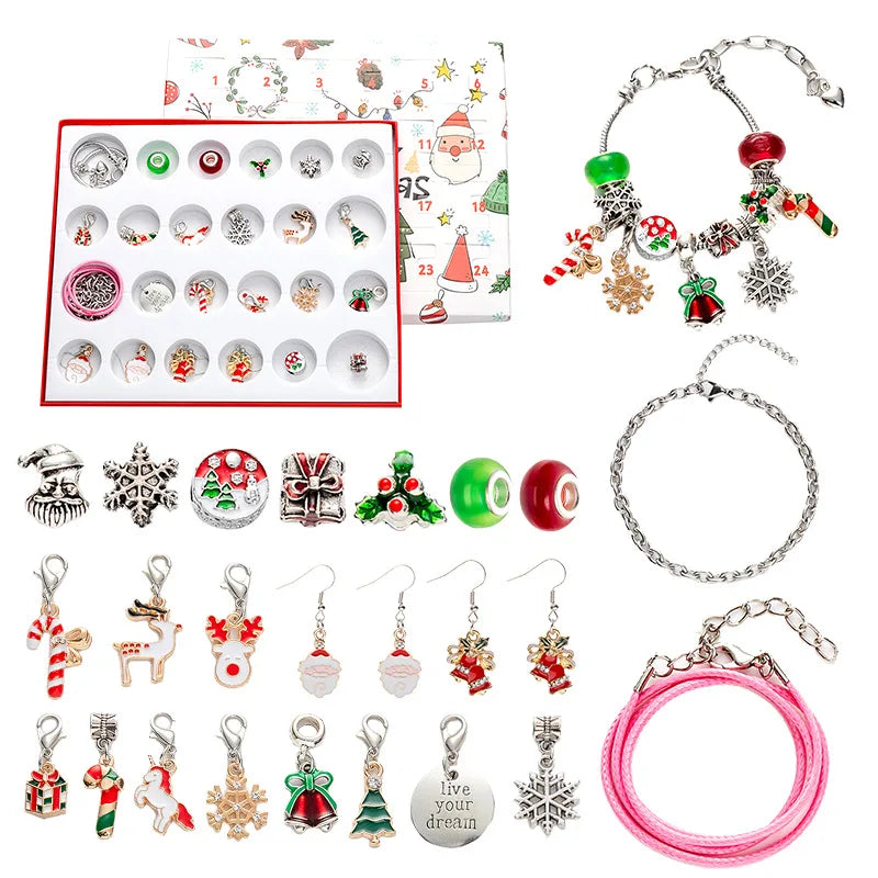 Jewelry Advent Calendar 24 Days Christmas Countdown Womens Set