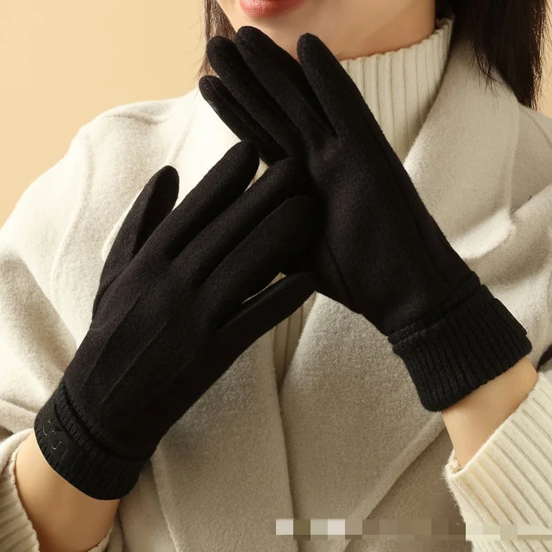 Cashmere Gloves | Unisex Winter Warmth, Full Finger | Touchscreen Compatible