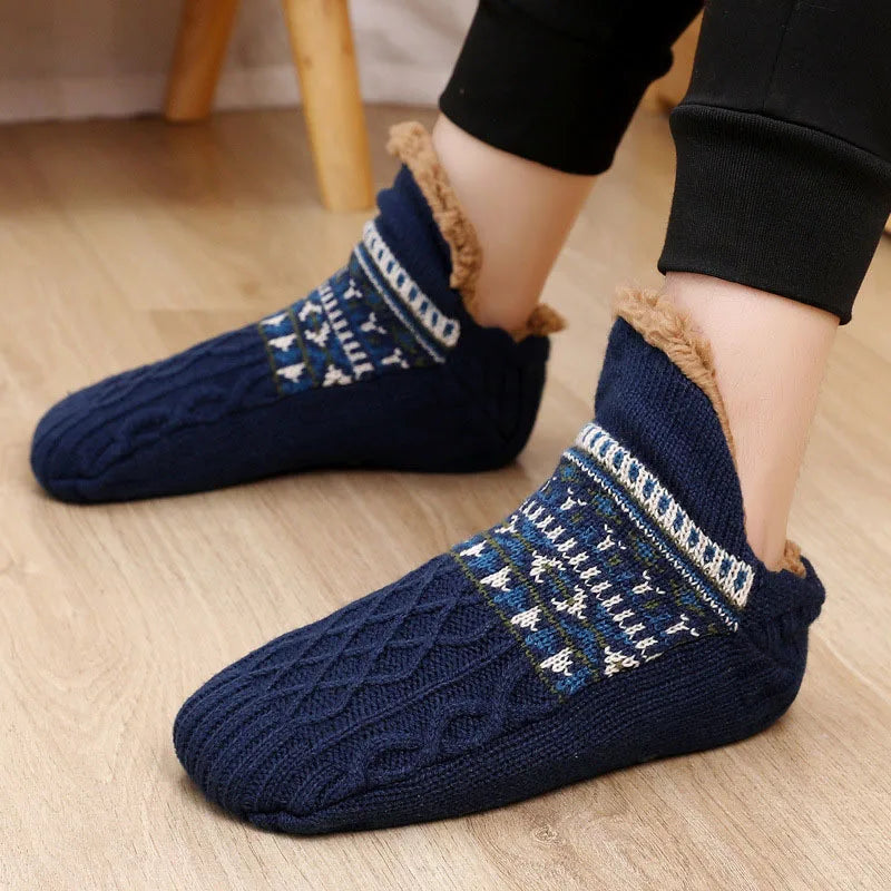 Slipper Socks | Unisex Fleece, Warm Comfort | Non Slip Grip Floor Socks