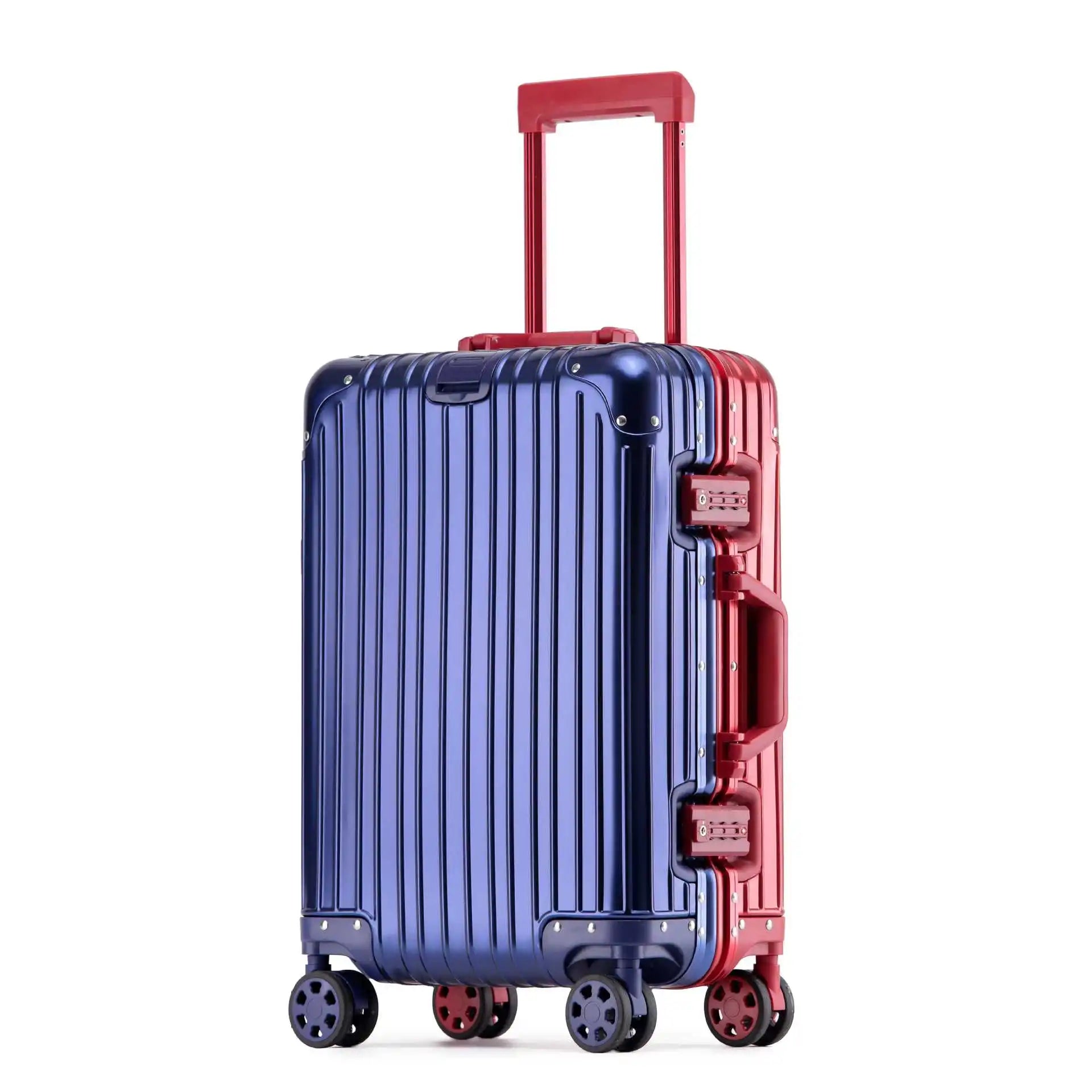 Aluminum-magnesium hard-shell travel suitcase | TSA lock