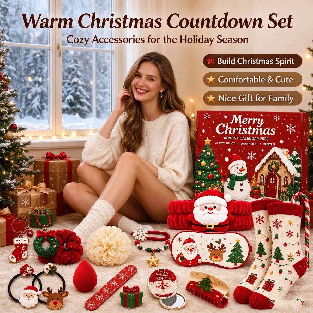 Advent Calendar for Girls 2026 24 Days Jewelry Making Craft Kit Gift