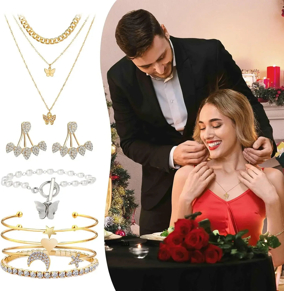 Jewelry Advent Calendar 24 Days Christmas Countdown Womens Set