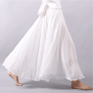 Women's Boho Maxi Skirt | Flowy A-Line Silhouette | Lightweight Fabric