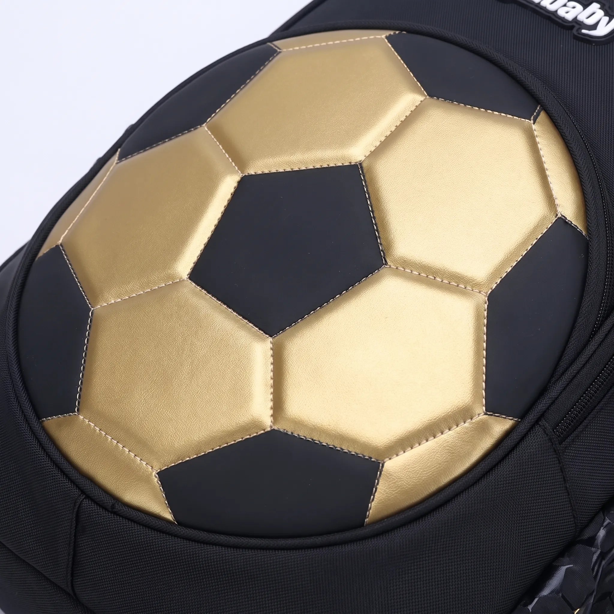 School Backpack | Football Design, Multi-Compartment | Black