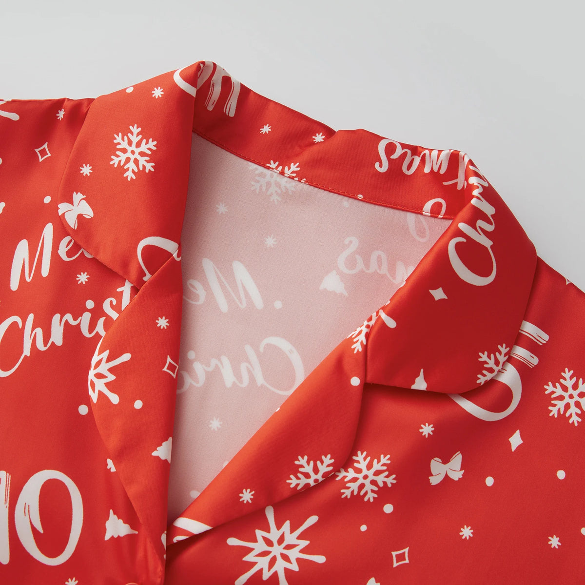 Womens Christmas pyjamas 2 piece set short sleeve shirt and shorts