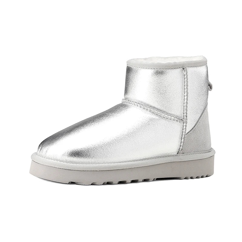 Women's Ankle Boots | Suede, Wool Lined | Winter Platform, Round Toe
