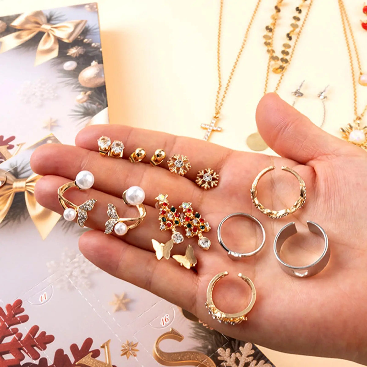 Jewellery Advent Calendar Womens 25 Day Jewelry Gift Set