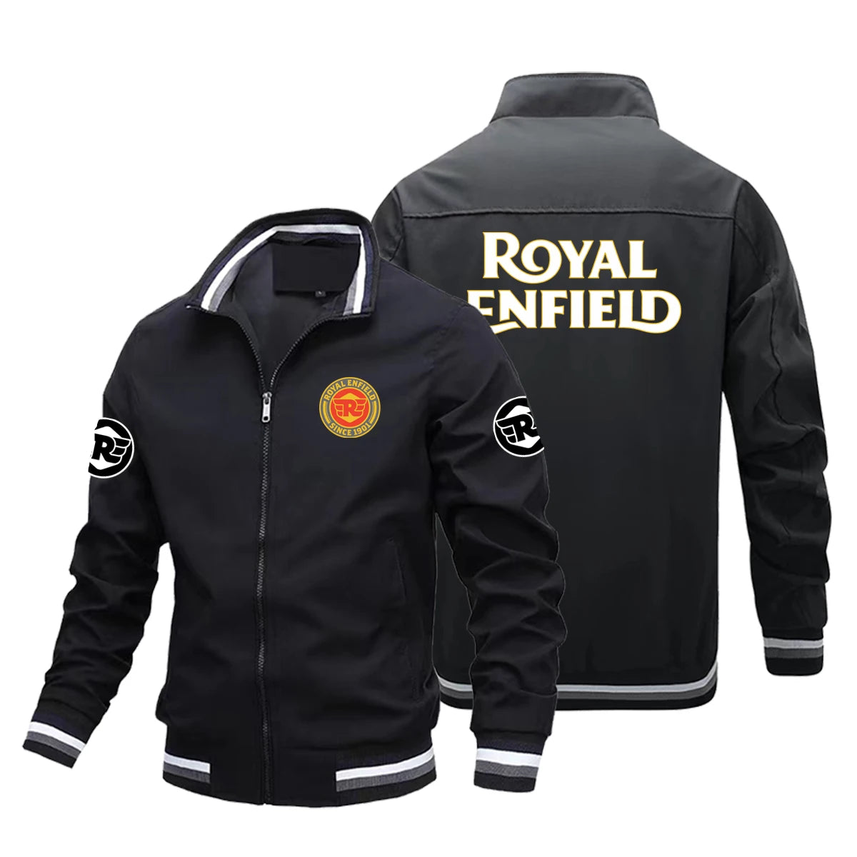 Motorcycle Jacket | Men's Retro Racing Style | Wind Resistant