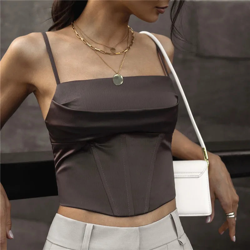 Women's Camisole Top | Slim Fit, Square Neck | Stretch Cami