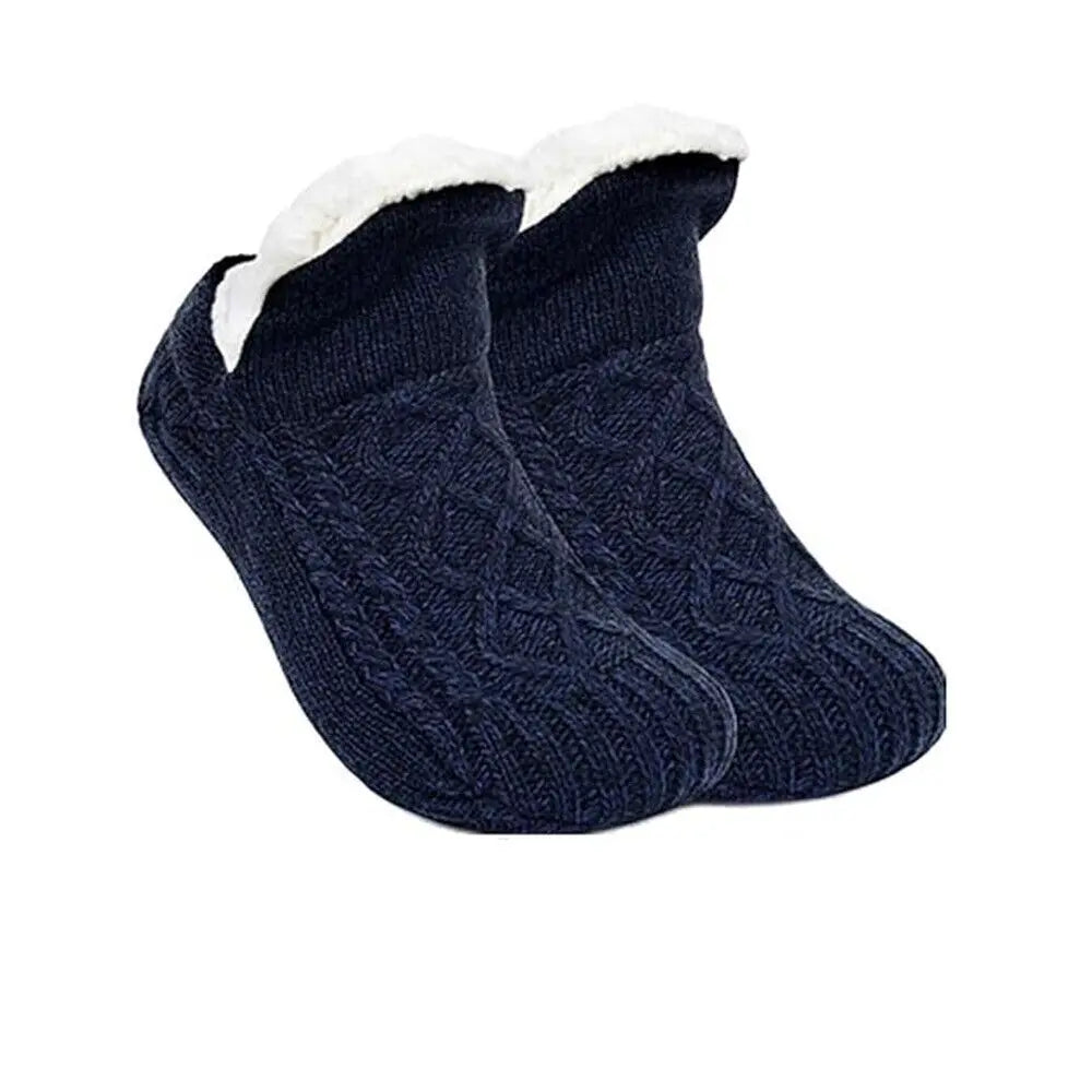 Slipper Socks | Unisex Fleece, Warm Comfort | Non Slip Grip Floor Socks