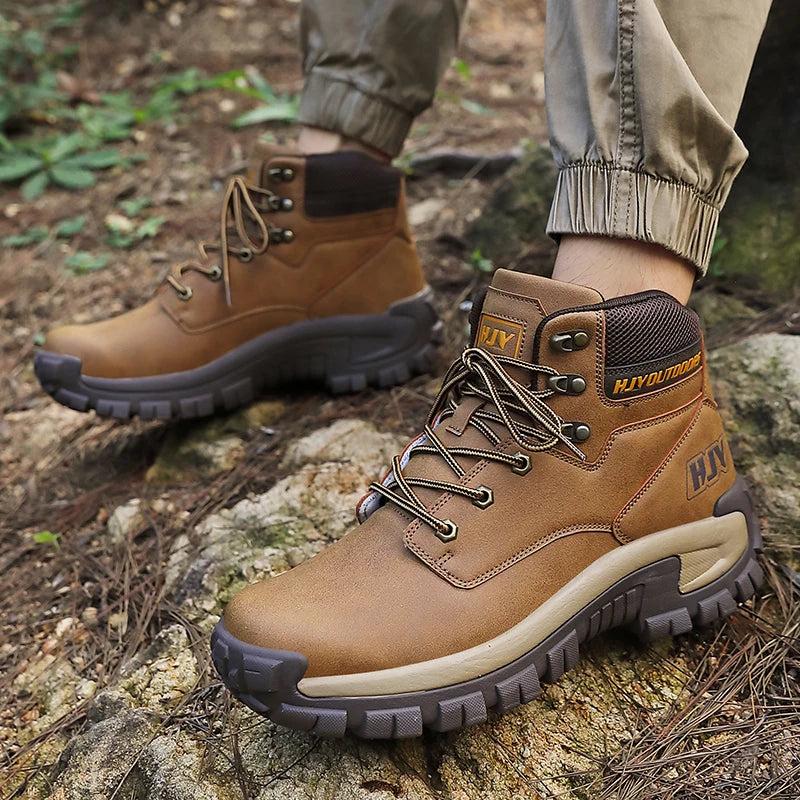 Men's High Trekking Boots - Non-Slip - Outdoor Work