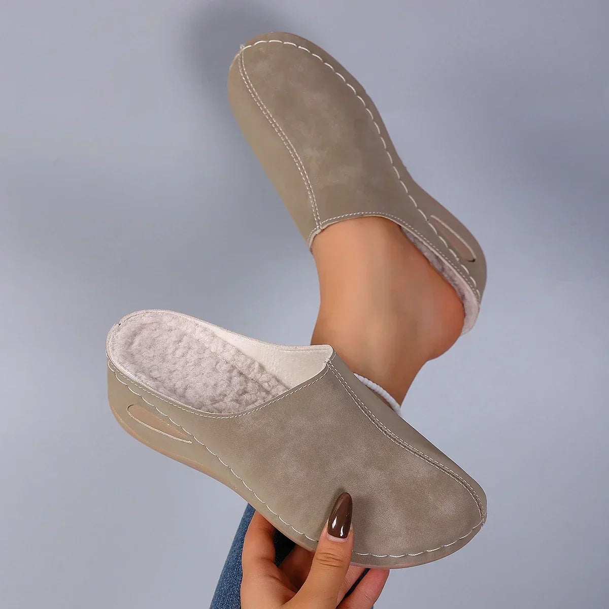 Orthopaedic Slippers | Womens Plush Lined, Slip On | Arch Support, Comfort