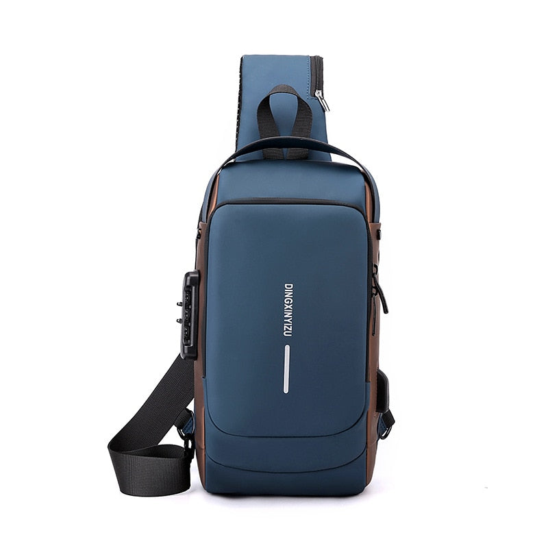 Crossbody Bag | Water-Resistant Travel Shoulder Bag with Security Lock