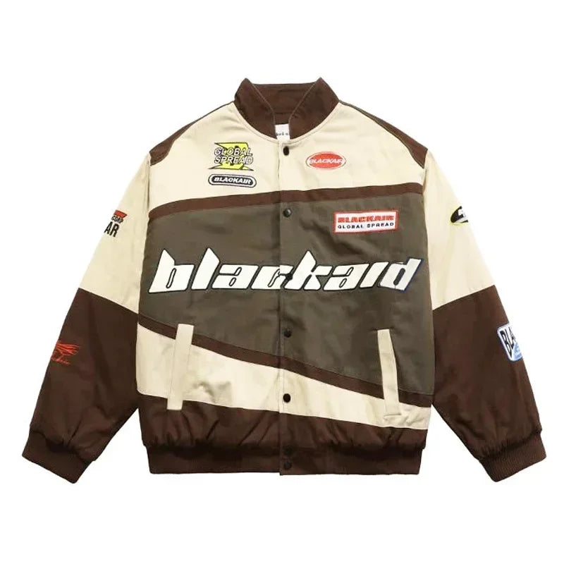 Women's Racing Jacket | Oversized Fit, Unisex Style | Retro Motorsport