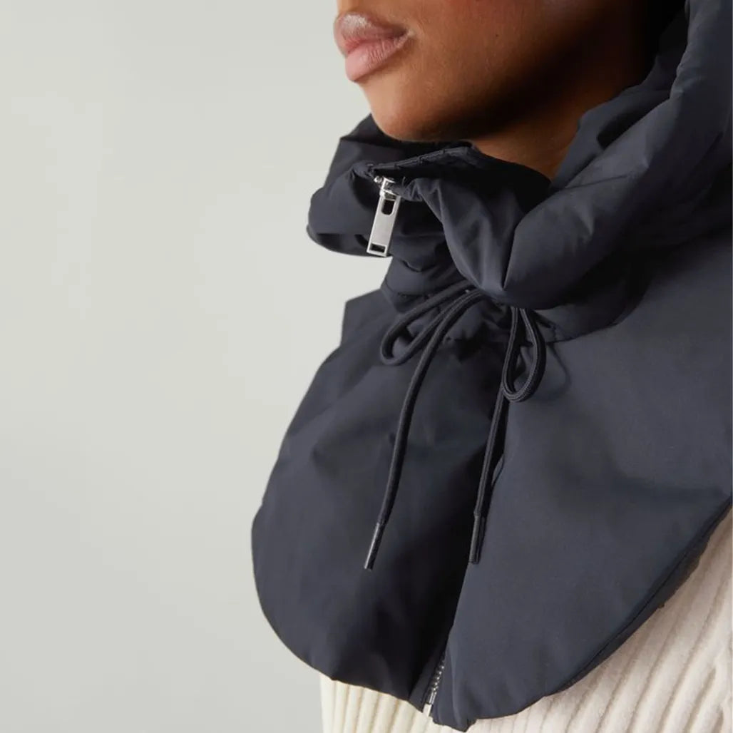 Women hooded scarf zip neck winter one size in multiple colours