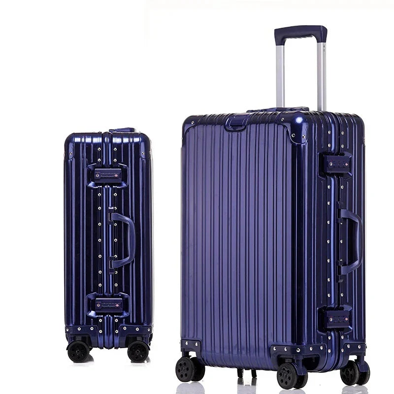 Aluminum-magnesium travel suitcase | Hard shell, TSA lock | 360° wheels