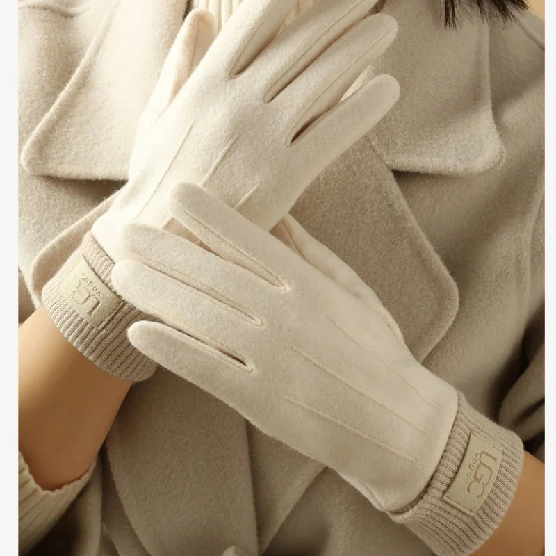 Cashmere Gloves | Unisex Winter Warmth, Full Finger | Touchscreen Compatible