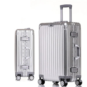 Aluminum-magnesium travel suitcase | Hard shell, TSA lock | 360° wheels