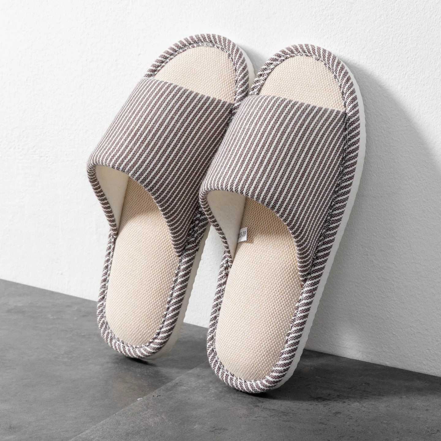 Men's Slippers | Breathable Linen, Slip-On, Open Toe | Spring Summer
