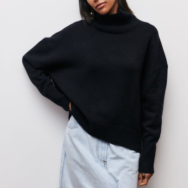 Women Comfortable Jumper High Neck