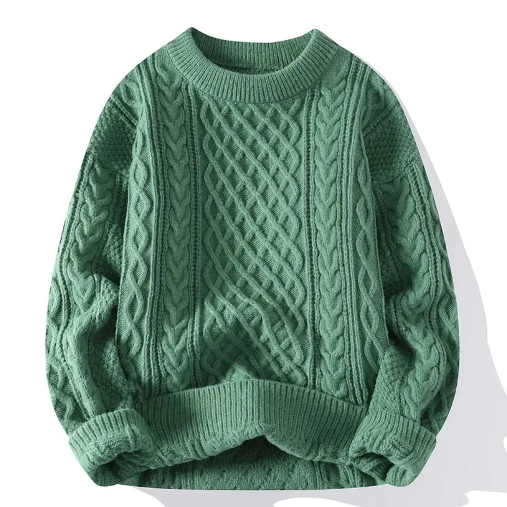Christmas Jumper | Mens Knitted Crewneck Sweater, Festive Pullover