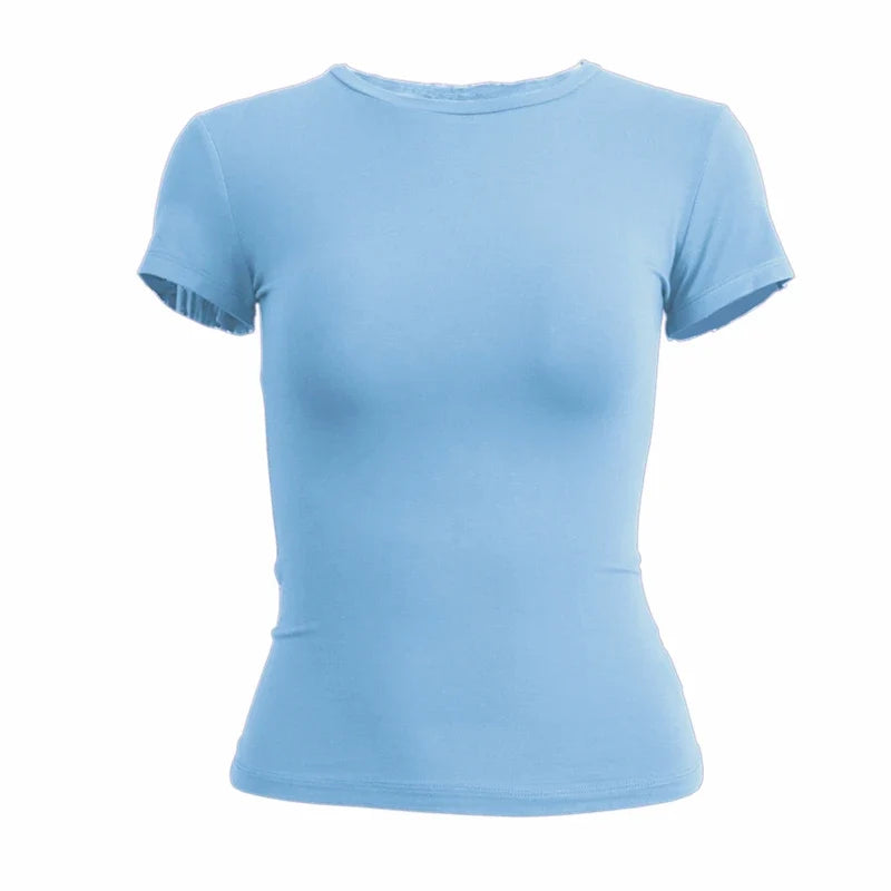 Women's T-Shirt | Short Sleeve, Fitted | Y2K, Mesh