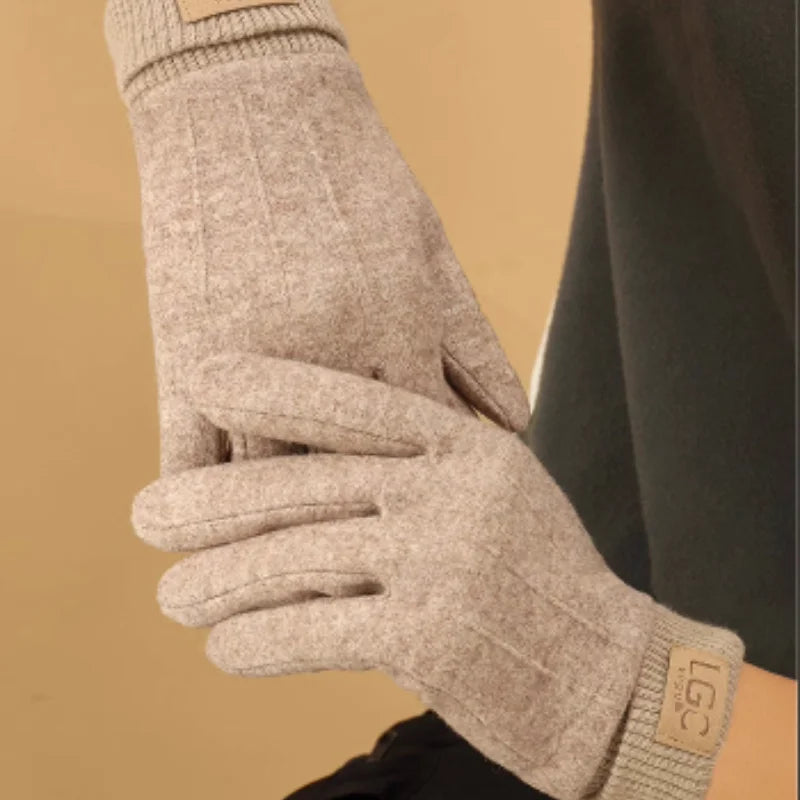 Cashmere Gloves | Unisex Winter Warmth, Full Finger | Touchscreen Compatible