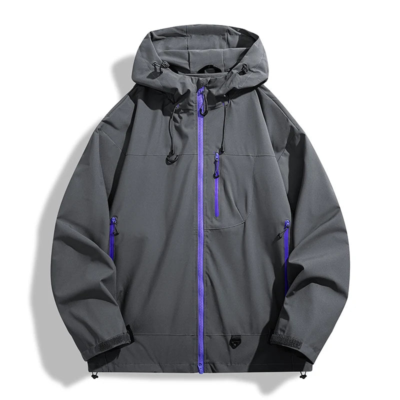 Women waterproof windbreaker jacket lightweight hiking windproof