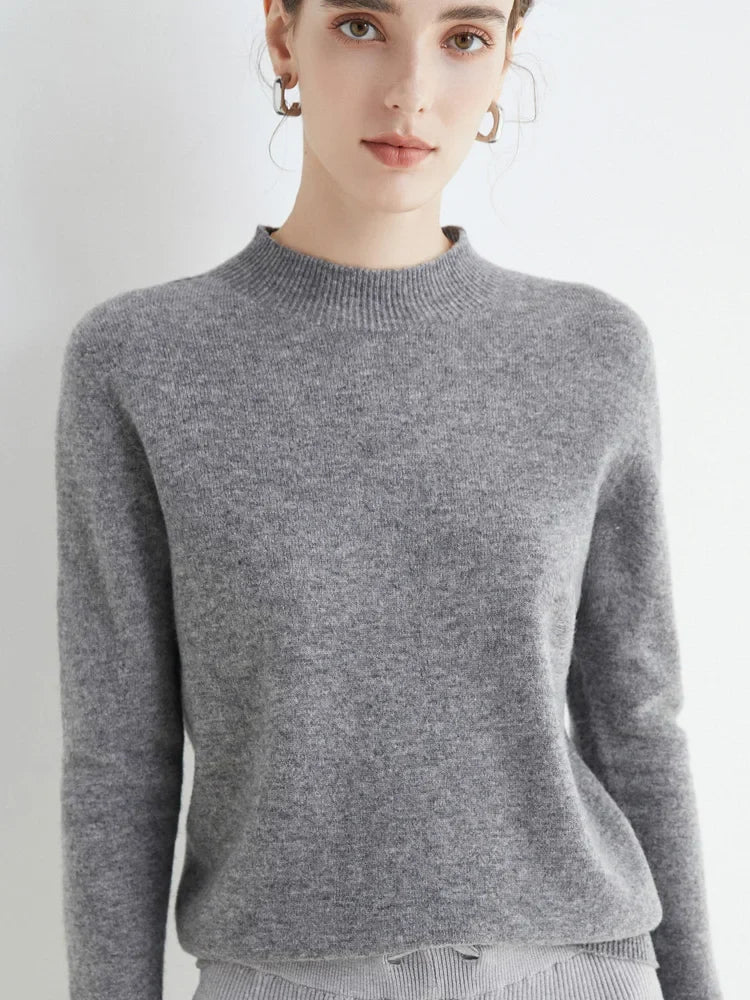 Women's Sweater | Autumn Winter, Silk Collar | Casual Knit