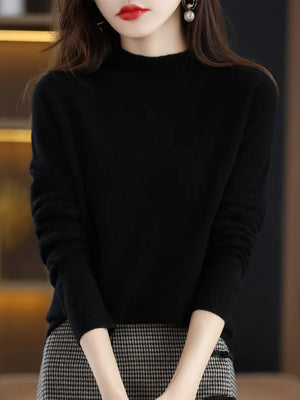 Women's Sweater | Autumn Winter, Silk Collar | Casual Knit