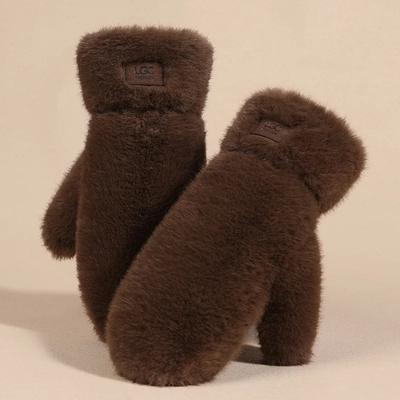 Winter Mittens | Women's Thick, Warm Design | Windproof Cold Weather Protection
