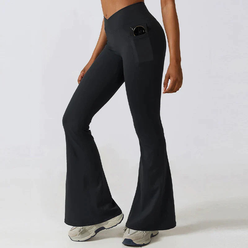 Yoga Leggings | Women, High Waisted, Flare Fit | Sculpting Stretch