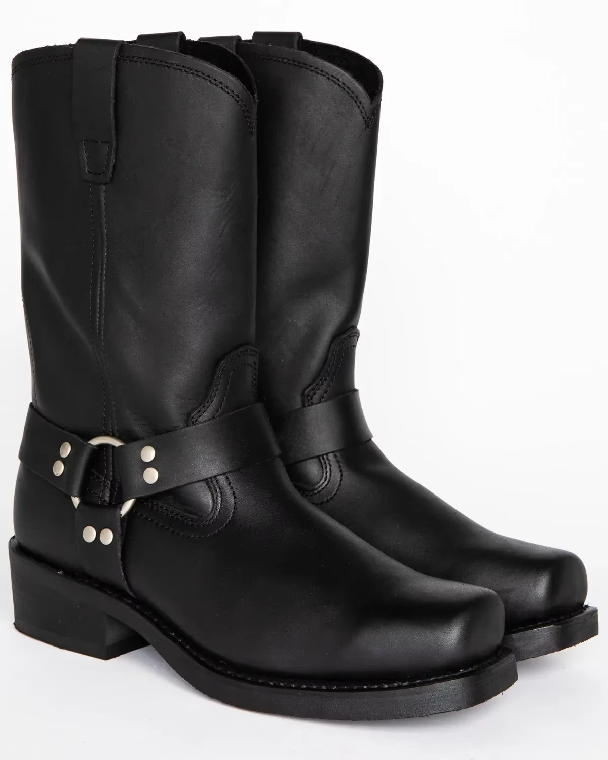 Men's Western Boots | Slip-On, Mid-Calf, PU Leather