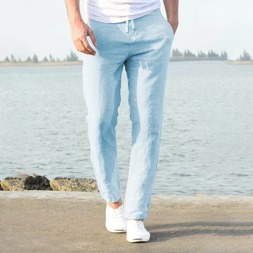 Men's Linen Pants | Loose Fit, Breathable | Summer
