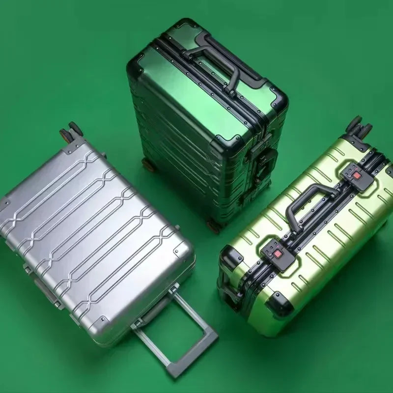 Aluminum-magnesium travel suitcase | TSA lock | 360° wheels