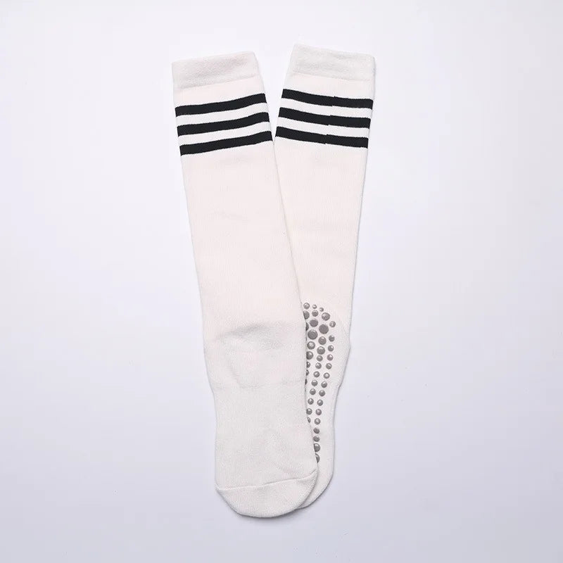 Pilates Yoga Socks | Women's, Non Slip, Cotton | Mid Calf Length