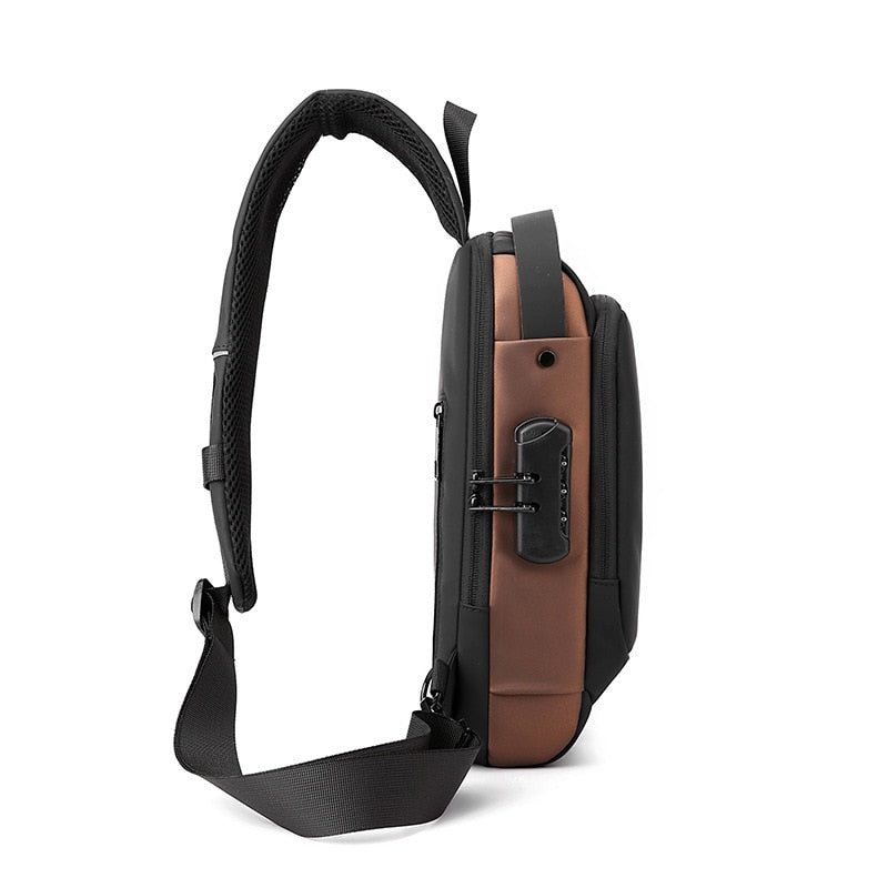 Crossbody Bag | Water-Resistant Travel Shoulder Bag with Security Lock