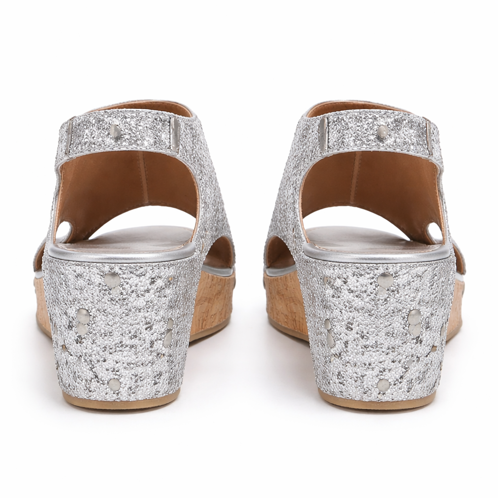 Women's Sandals | Open Toe, Sequin Patchwork | Casual Comfort