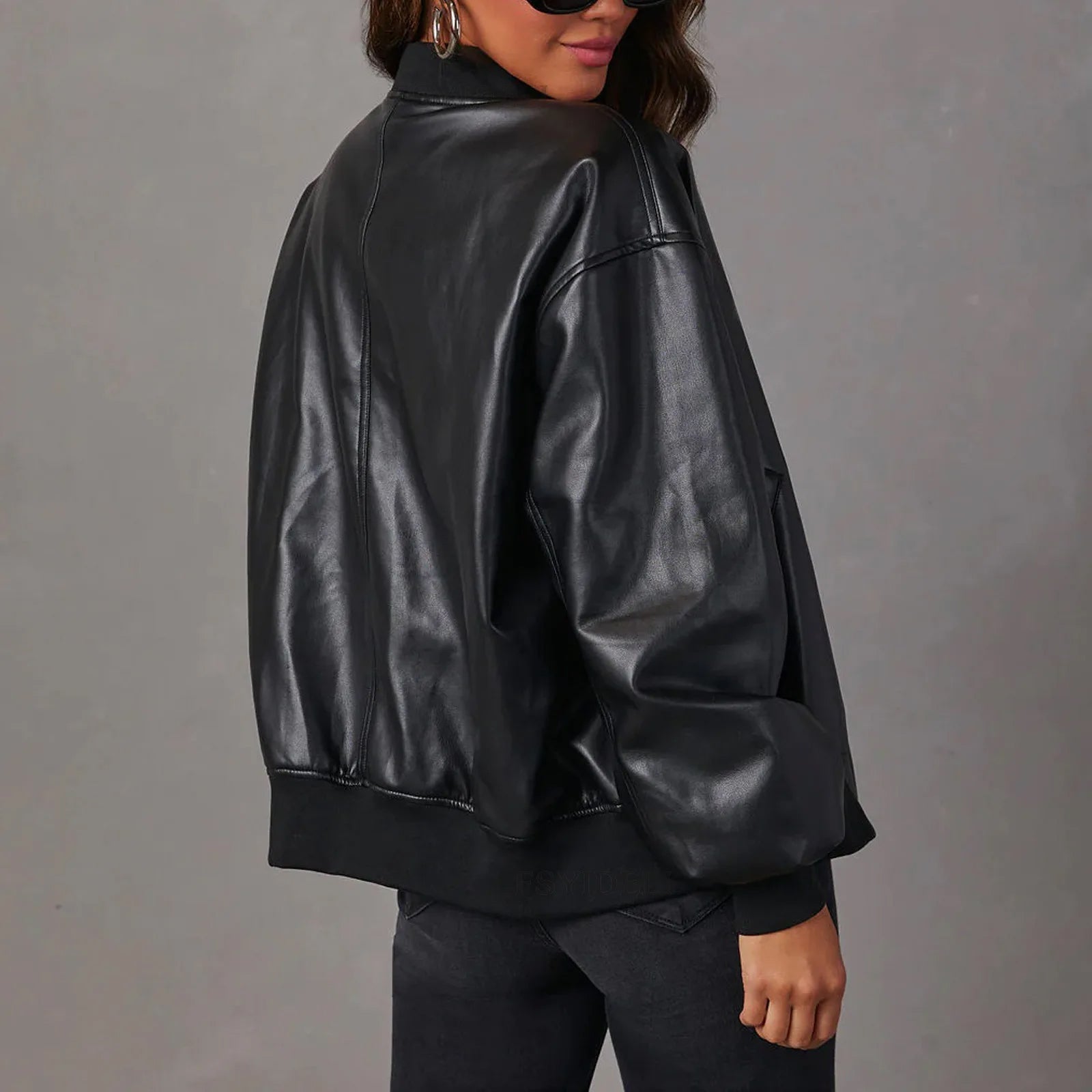Oversized Bomber Jacket Women | Casual, Relaxed Fit