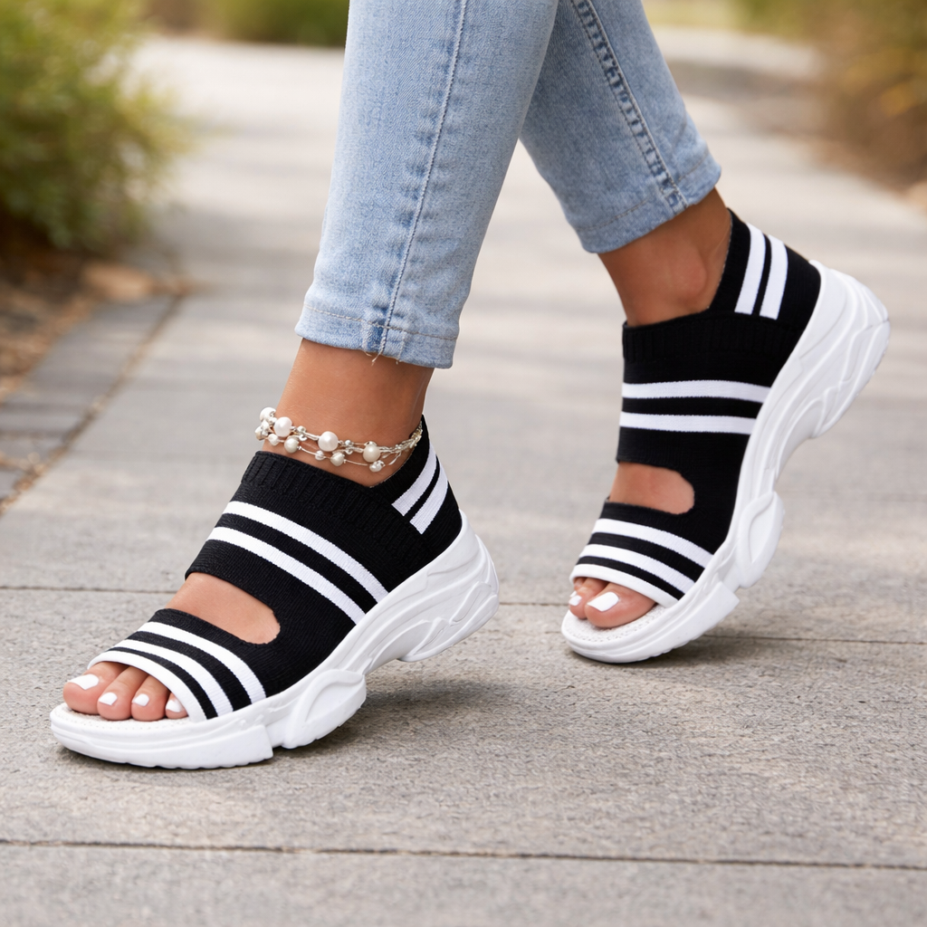 Women's wedge sandals in lightweight elegant design for comfortable everyday wear
