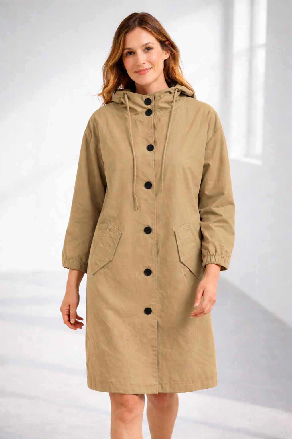 Women's Rain Jacket | Mid-Length, Hood | 9 Colors