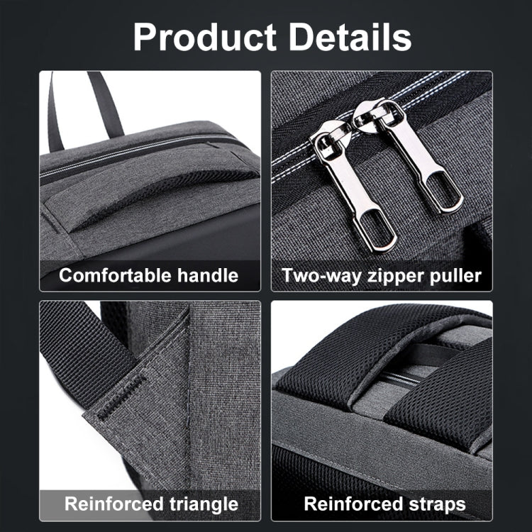 Laptop Backpack | 16 Inch, Password Lock, USB Port | Black