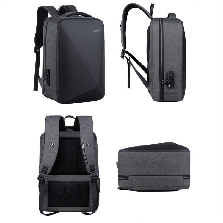 Laptop Backpack | 16 Inch, Password Lock, USB Port | Black