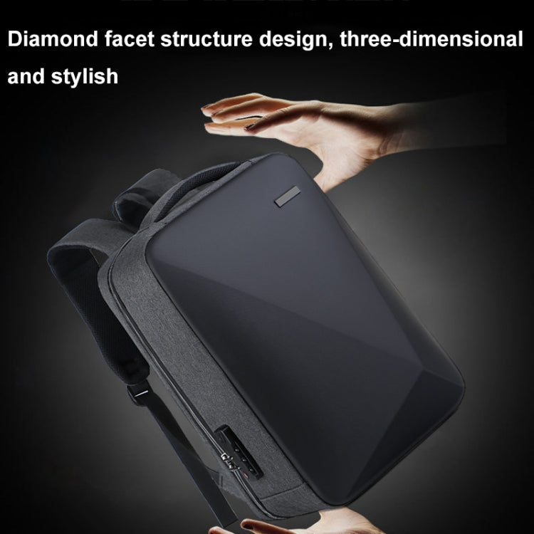 Laptop Backpack | 16 Inch, Password Lock, USB Port | Black