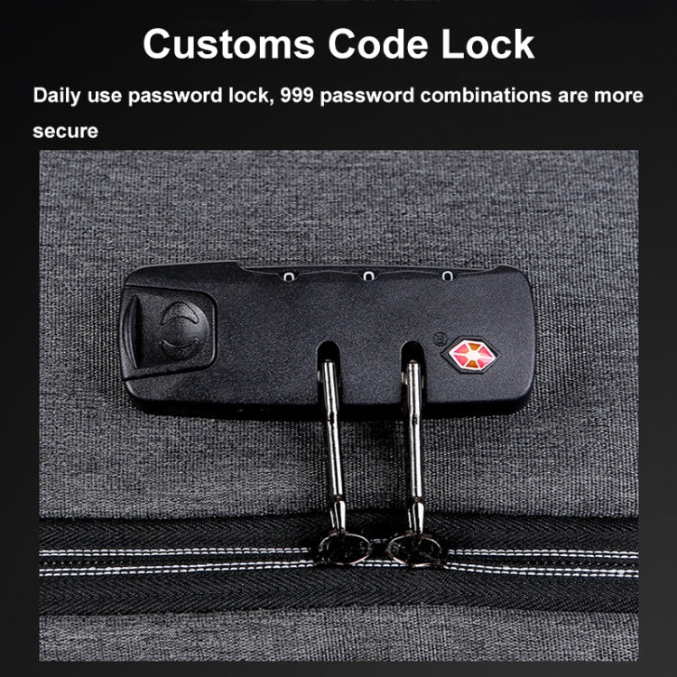 Laptop Backpack | 16 Inch, Password Lock, USB Port | Black