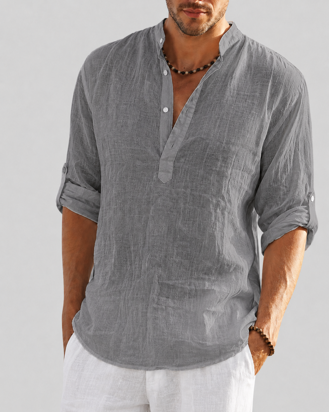 Men's Shirt | Loose Fit, Stretch | Seven Colors