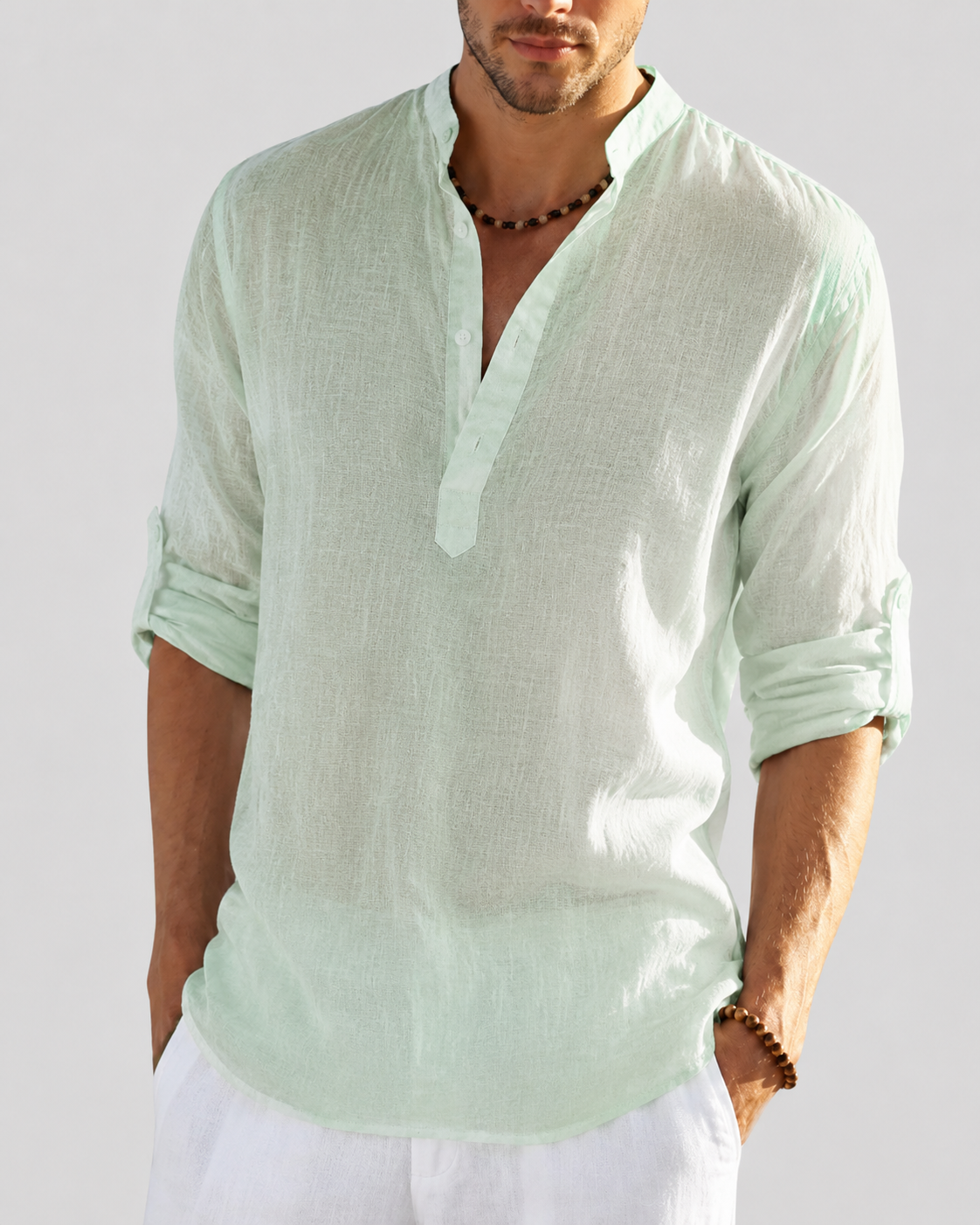 Men's Shirt | Loose Fit, Stretch | Seven Colors